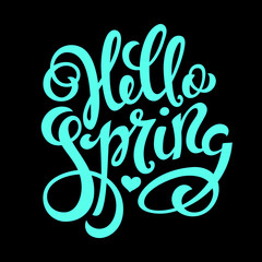 Hello spring poster