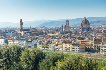 Fototapeta na wymiar Aussicht auf Florenz