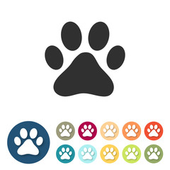 Button-Set bunt - Pfote