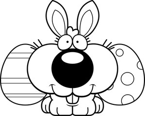 Cartoon Easter Bunny Smiling