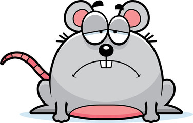 Fototapeta na wymiar Depressed Little Mouse