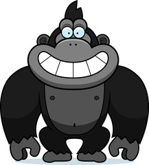 Cartoon Gorilla Grin