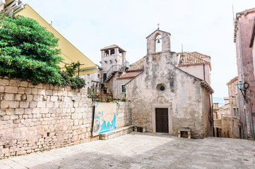 Fototapeta premium Parts of the old town of Korcula on the island of Korcula, Croatia