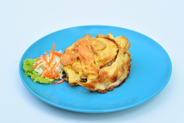 Thai style pork omelette with rice
