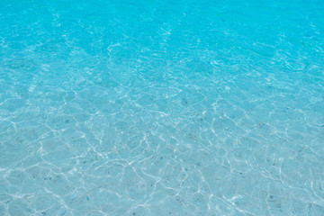 Crystal clear blue sky water 
