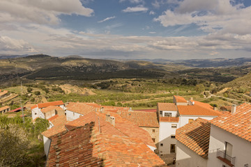 Obraz premium The town of Culla in Castellón, Valencia