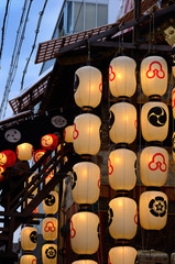 Lanterns of Gion festival night, Kyoto Japan.祇園祭 宵山