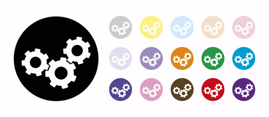 gears set icons