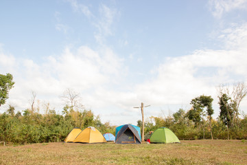 camping tent in park