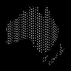 Abstract map of Australia. Vector illustration. Abstract background.