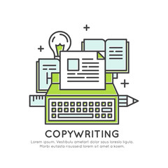 Vector Icon Style Illustration of Think Outside the Box Concept , Imagination, Smart Solution, Creativity and Brainstorm, Copywriting Content Creation, Isolated Modern Background for Web and Mobile