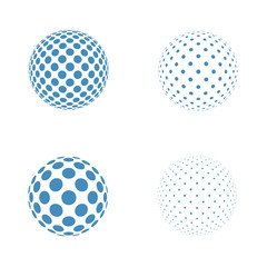 Abstract Globe Logo Template