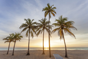 Fototapeta premium Sunrise at the beach in Florida