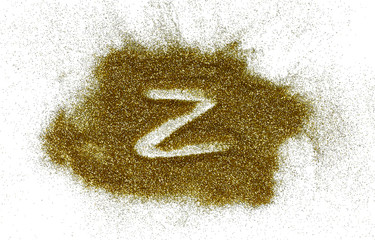 Background of golden sand