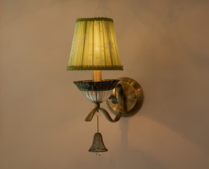 Lamp mounted on the wall