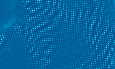 Abstract Blue Geometrical Background . Connection structure. Science background. Futuristic Technology HUD Element . Сonnecting dots and lines . Big data visualization and Business .