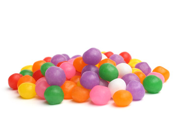 Assorted colored candies