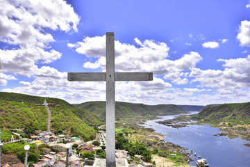 View of the beautiful city of Piranhas, alagoas. Brazil