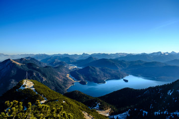 Abendpanorama vom Herzogstand