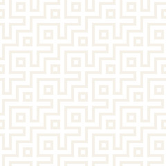 Maze Tangled Lines Contemporary Graphic. Abstract Geometric Background Design. Vector Seamless Pattern.