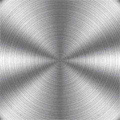 Circular Stainless Steel Metal Brushed Texture