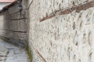 Old wall stone perspective