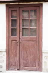 old wooden door