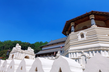 Temple of the Tooth Buddha in Kandy Sri Lanka