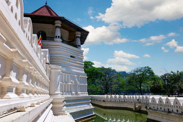 Temple of the Tooth Buddha in Kandy Sri Lanka