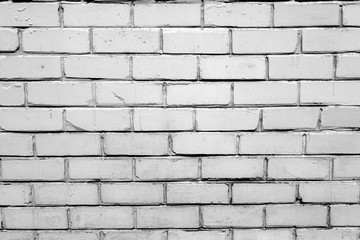 White misty brick wall for background or texture