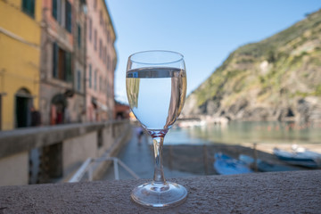 Water glass and back view