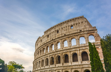 Fototapeta na wymiar The Great Roman Colosseum Coliseum, Colosseo in Rome