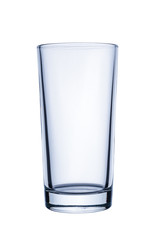 Empty glass isolated on white background