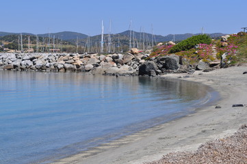 Plage de Villasimius, Sardaigne, Italie
