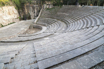 Fototapeta na wymiar Greek theater,Teatre Grec, replica,Park de Montjuic, Barcelona.