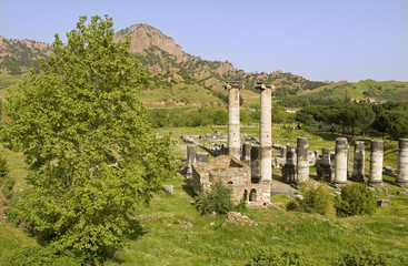 Fototapeta na wymiar The temple of Artemis at Sardes, Turkey.