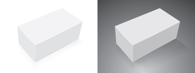 Box for your corporate identity. Easy to change colors. Mock Up Vector eps10