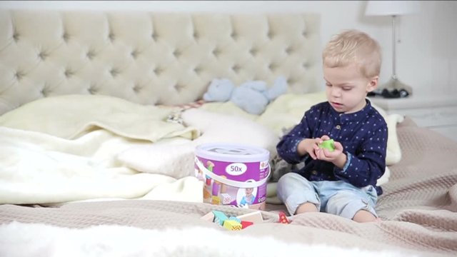 Toddler with tablet. FULL HD. slow motion