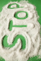 Inscription stop drugs from salt