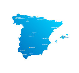 Spain Cities Map