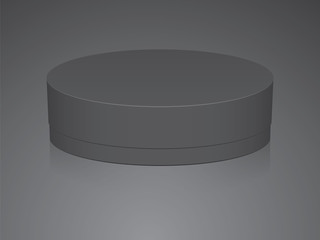 Round box for your design and logo. Easy to change colors. Mock Up Vector EPS10