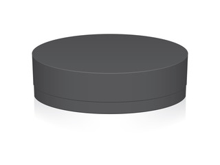 Round box for your design and logo. Easy to change colors. Mock Up Vector EPS10