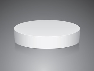 Round box for your design and logo. Easy to change colors. Mock Up Vector EPS10