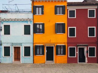 Yellow house Burano Venice