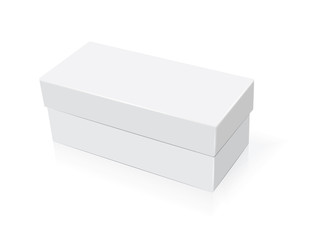 Box for your corporate identity. Easy to change colors. Mock Up. Vector EPS10