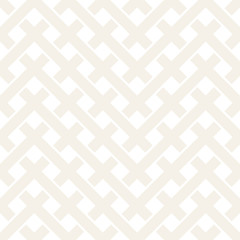 Fototapeta premium Weave Seamless Pattern. Stylish Repeating Texture. Black and White Geometric Vector Illustration.