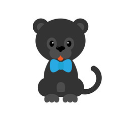 cartoon panther with tie