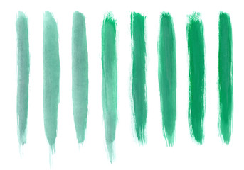Artistic Dark sea green color paint hand made tracing from sketch Vector Illustration