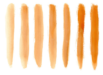 Artistic Brown paint hand made tracing from sketch Vector Illustration