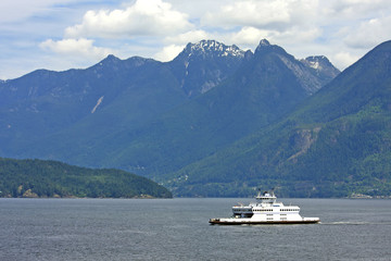 Ferry in British Columbia, Canada